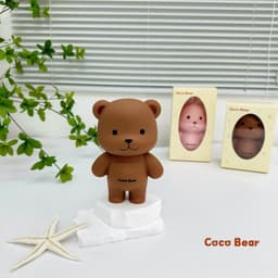 Hộp đựng tiết kiệm cho bé hình gấu thỏ cocobear, Quà tặng Tết hộp tiết kiệm coco bear 9
