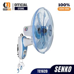 Quạt treo tường Senko TC1620 2 dây 7 cánh công xuất 65W gió siêu mạnh bảo hành 24 tháng 5