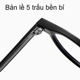 Gọng kính cận thời trang nam nữ ANDU EYEWEAR dáng tròn chất liệu nhựa cốt kim loại 17AD178 5