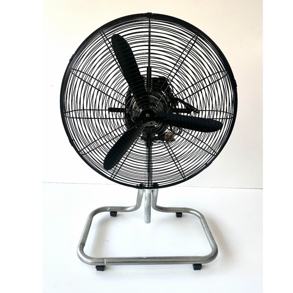 Quạt Sàn Công Nghiệp - Quạt Chân Quỳ . Đường kính lồng 55cm - Cánh 50 Lắp động cơ máy giặt CŨ