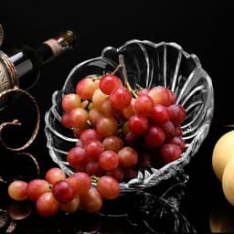 Đĩa Thủy Tinh 3 Chân Đựng Hoa Quả Để Bàn Cực Đẹp Lịch Sự Sang Trọng 9