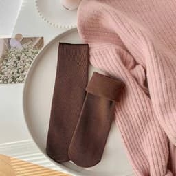 [combo 10 đôi] Tất Sinh Nhiệt Lót Lông Siêu Ấm Tông Màu Pastel Trà Sữa 4