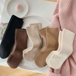 [combo 10 đôi] Tất Sinh Nhiệt Lót Lông Siêu Ấm Tông Màu Pastel Trà Sữa 2