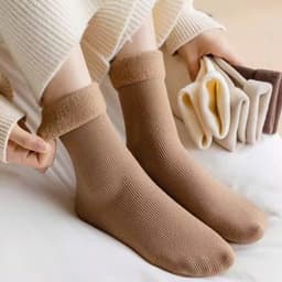 [combo 10 đôi] Tất Sinh Nhiệt Lót Lông Siêu Ấm Tông Màu Pastel Trà Sữa 6