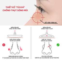 Miếng đệm mũi ANDU EYEWEAR gắn mắt kính chất liệu Silicon Siêu Mềm giảm áp lực lên mũi 6