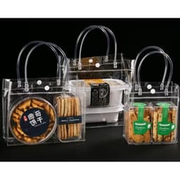 Túi xách mua sắm bằng nhựa PVC trong suốt chống thấm nước cao cấp tiện lợi 6