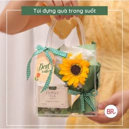 Túi xách mua sắm bằng nhựa PVC trong suốt chống thấm nước cao cấp tiện lợi 4