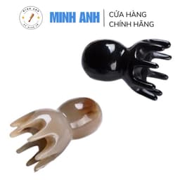 Bạch tuộc massage đầu, gội đầu dưỡng sinh bằng sừng tự nhiên 2