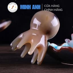 Bạch tuộc massage đầu, gội đầu dưỡng sinh bằng sừng tự nhiên 1