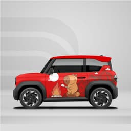 [HỎA TỐC] Sticker Tem Dán Decal Xe VF3 Mẫu Capybara Dot Lua In Hình Theo Yêu Cầu IB Shop Temxe.Net 7