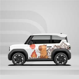 [HỎA TỐC] Sticker Tem Dán Decal Xe VF3 Mẫu Capybara Dot Lua In Hình Theo Yêu Cầu IB Shop Temxe.Net 8
