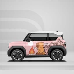[HỎA TỐC] Sticker Tem Dán Decal Xe VF3 Mẫu Capybara Dot Lua In Hình Theo Yêu Cầu IB Shop Temxe.Net 2