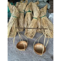 Quang gánh thúng hun khói, quang gánh mây tre trang trí Tết nhiều size 8