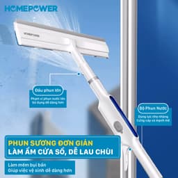 Cây Lau Kính Phun Sương Gạt Nước 2 Trong 1 Homepower HK-02 3
