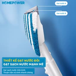 Cây Lau Kính Phun Sương Gạt Nước 2 Trong 1 Homepower HK-02 5