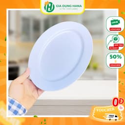 Đĩa Phíp Nhựa Trắng Hình Bầu Dục Nhựa Việt Nhật 4 Size Dày Dặn Cao Cấp 1