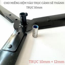 [ Top Bán Chạy ] Cánh và Lồng quạt 55cm trục 10 - 12mm lắp cho động cơ máy giặt. Lồng Gia Công 7
