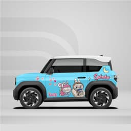 [HỎA TỐC] Sticker Tem Dán Decal Xe VF3 Mẫu Hình Labubu In Hình Theo Yêu Cầu IB Shop Temxe.Net 3