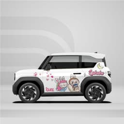 [HỎA TỐC] Sticker Tem Dán Decal Xe VF3 Mẫu Hình Labubu In Hình Theo Yêu Cầu IB Shop Temxe.Net 7