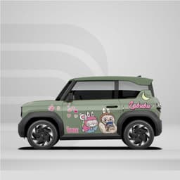 [HỎA TỐC] Sticker Tem Dán Decal Xe VF3 Mẫu Hình Labubu In Hình Theo Yêu Cầu IB Shop Temxe.Net 5
