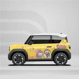 [HỎA TỐC] Sticker Tem Dán Decal Xe VF3 Mẫu Hình Labubu In Hình Theo Yêu Cầu IB Shop Temxe.Net 2