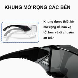 Kính chắn bụi đi đường ANDU EYEWEAR chống tia UV, hạn chế bám hơi nước chất liệu nhựa cao cấp 6
