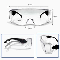 Kính chắn bụi đi đường ANDU EYEWEAR chống tia UV, hạn chế bám hơi nước chất liệu nhựa cao cấp 7