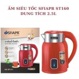 Ấm Đun Nước Siêu Tốc, Bình Nước Siêu Tốc Giữ Nhiệt SFIAPRT ST160 Dung Tích 2.5 lít - Dung tích thực tế 1.8L 4
