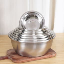 Thau Inox Sâu Lòng Cao Cấp Siêu Dày Bền Đẹp An Toàn Nhiều Size Đa Năng Tiện Lợi 8