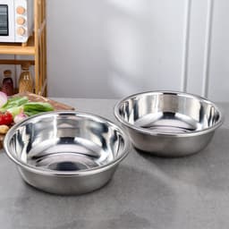 Thau Inox Sâu Lòng Cao Cấp Siêu Dày Bền Đẹp An Toàn Nhiều Size Đa Năng Tiện Lợi 9