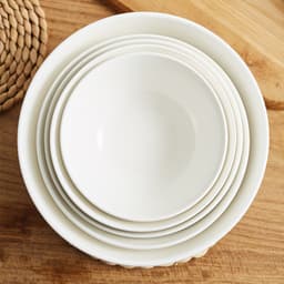 Tô Sứ Trắng To Có Ngấn Trơn Dày Dặn Đa Năng Tiện Lợi Độ Bền Cao 8