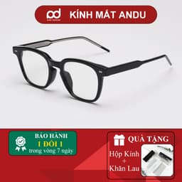 Gọng kính cận thời trang nam nữ ANDU EYEWEAR dáng vuông KUBO chất liệu nhựa cốt kim loại 21AD16 1