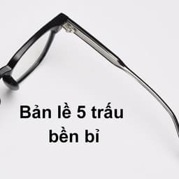Gọng kính cận thời trang nam nữ ANDU EYEWEAR dáng vuông KUBO chất liệu nhựa cốt kim loại 21AD16 4
