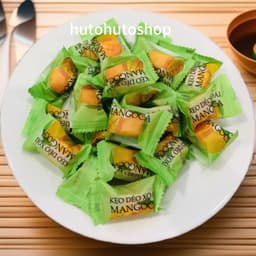 350gTúi Kẹo Dẻo Hương Xoài Mangoca Đức Hạnh Thơm Ngọt Dịu Từng Viên Nhỏ 4