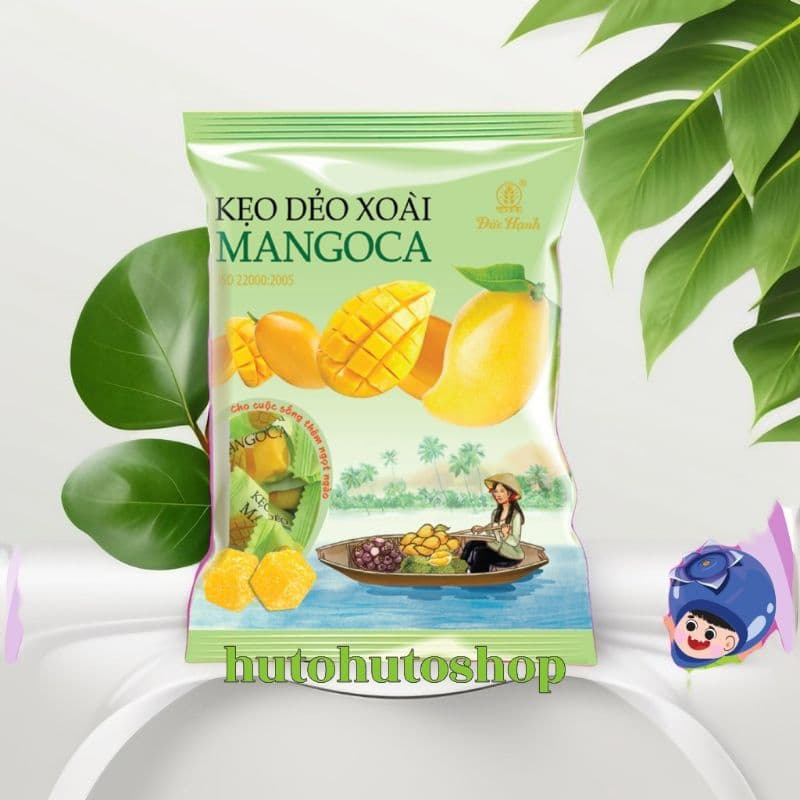 350gTúi Kẹo Dẻo Hương Xoài Mangoca Đức Hạnh Thơm Ngọt Dịu Từng Viên Nhỏ