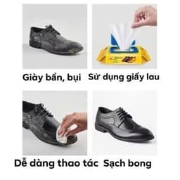 Khăn giấy lau giày siêu sạch SNEAKER siêu hot không hoá chất làm hại vải giày của bạn. 4