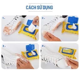 Khăn giấy lau giày siêu sạch SNEAKER siêu hot không hoá chất làm hại vải giày của bạn. 3