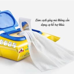 Khăn giấy lau giày siêu sạch SNEAKER siêu hot không hoá chất làm hại vải giày của bạn. 6