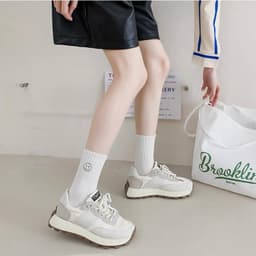 Set 5 Đôi Tất Nữ Cổ Cao Cotton Tông Trắng Mặt Cười Xanh Hình Cute Phong Cách Hàn Quốc tt54 3