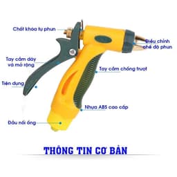 Vòi xịt tăng áp rửa xe tưới cây áp lực cao có thể điều chỉnh áp lực nước ---- 6
