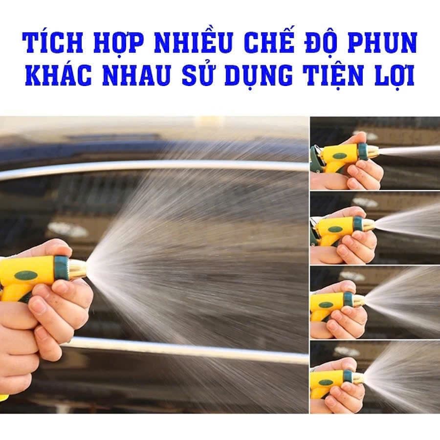 Vòi xịt tăng áp rửa xe tưới cây áp lực cao có thể điều chỉnh áp lực nước ----