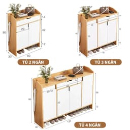 Tủ đựng giày gỗ nhiều ngăn HOMELINE tủ giầy dép thông minh, tủ đựng đồ chất liệu gỗ MDF_D31 9