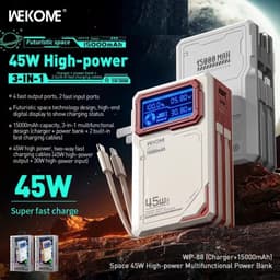 Pin Dự Phòng Sạc Nhanh 45W Wekome WP-88 15.000mah và 22.5W Remax RPP-675/ REMAX RPP-553 20.000mah 1