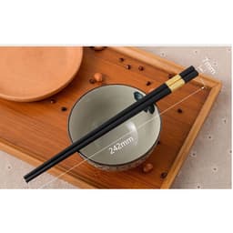 Combo 10 đôi đũa hợp kim khảm vàng chống mốc chống trơn , An Toàn Cho Sức Khỏe 8