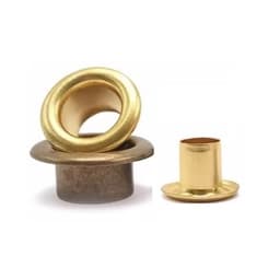 Khoen ore mắt cáo 8mm Chân cao 7mm Khoen bạt Bằng SẮT Màu bạc / Màu vàng Bịch 100 cái Có long đền 5