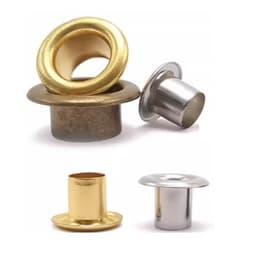 Khoen ore mắt cáo 8mm Chân cao 7mm Khoen bạt Bằng SẮT Màu bạc / Màu vàng Bịch 100 cái Có long đền 4