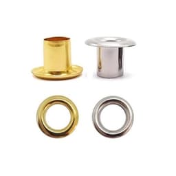 Khoen ore mắt cáo 8mm Chân cao 7mm Khoen bạt Bằng SẮT Màu bạc / Màu vàng Bịch 100 cái Có long đền 1