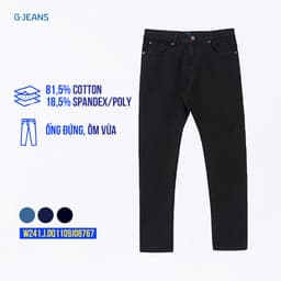 [ẨN] Quần jean nam ống đứng GENVIET JEANS Straight Fit vải denim cao cấp co giãn thoải mái 8767 7