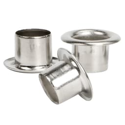 Khoen mắt cáo 5mm, 6mm, 8mm, 9mm, 10mm, 12mm, 14mm, 15mm, 17mm Chân cao Bằng SẮT Màu bạc Bịch 100 cái Có long đền 2