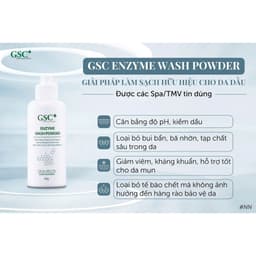 Sữa rửa mặt dạng bột cho da dầu mụn, sạch sâu, giảm nhờn GSC Enzyme Wash Powder 80g - Hàn Quốc 2